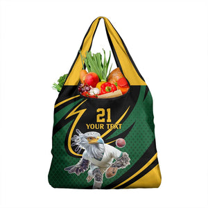 Secretary Bird South Africa Cricket Custom Grocery Bag Unique Pattern