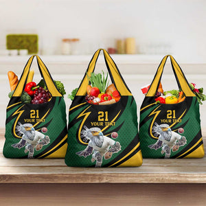 Secretary Bird South Africa Cricket Custom Grocery Bag Unique Pattern