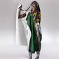Secretary Bird South Africa Cricket Custom Hooded Blanket Unique Pattern