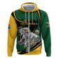 Secretary Bird South Africa Cricket Custom Hoodie Unique Pattern