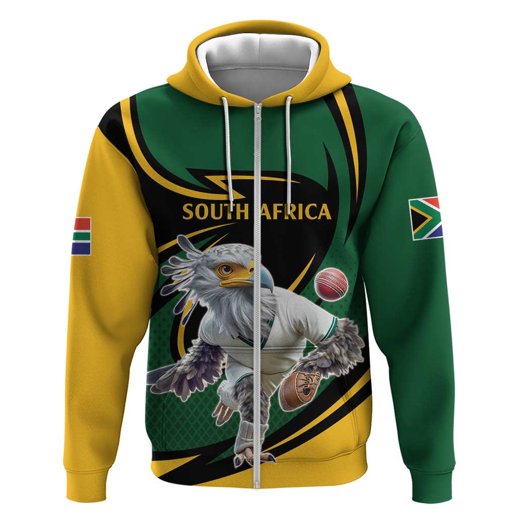 Secretary Bird South Africa Cricket Custom Hoodie Unique Pattern