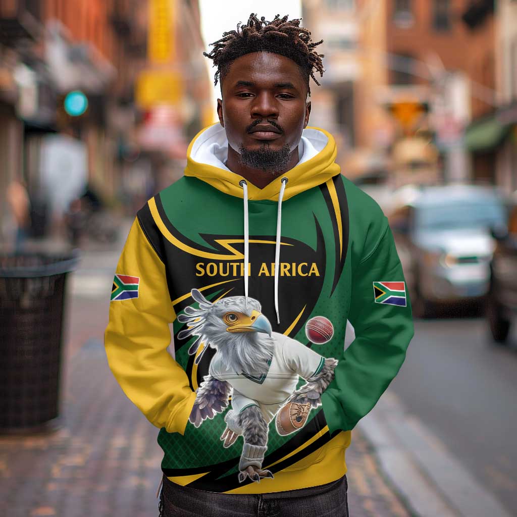 Secretary Bird South Africa Cricket Custom Hoodie Unique Pattern