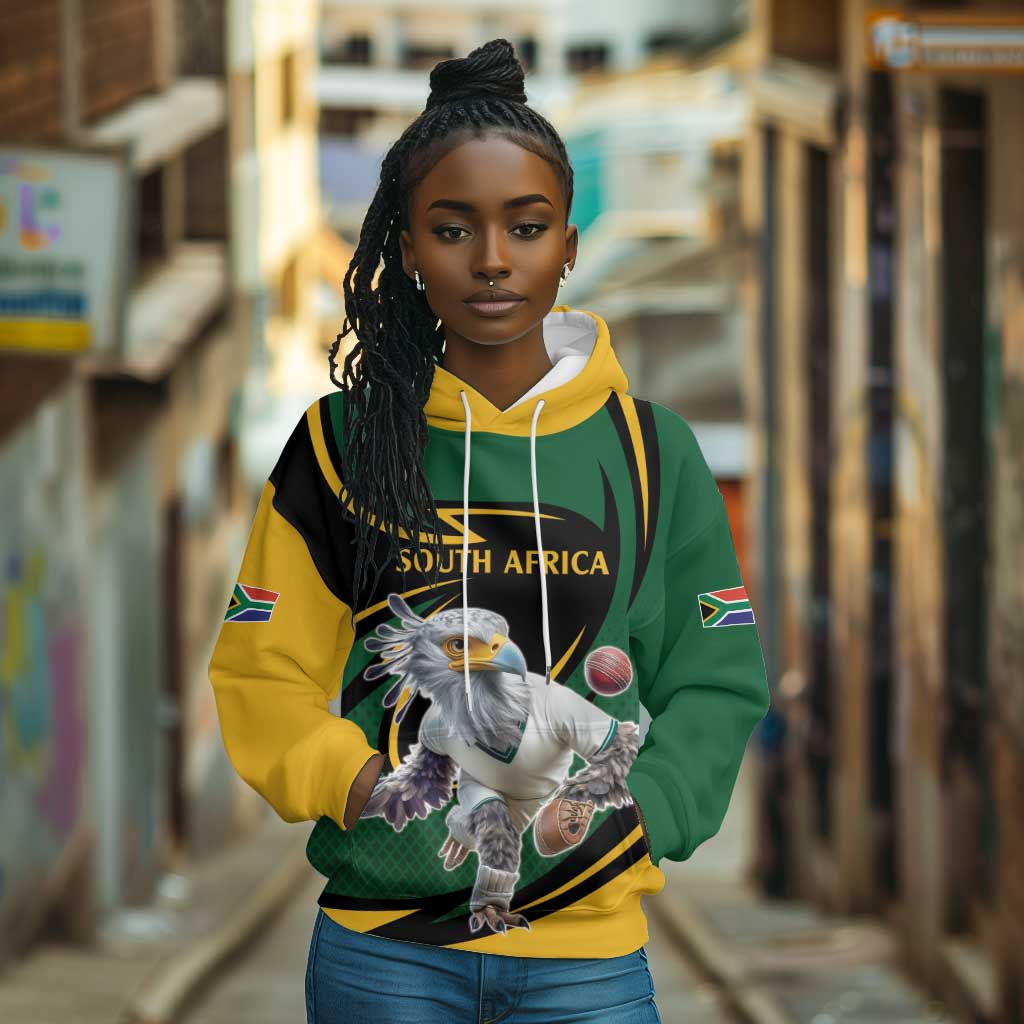 Secretary Bird South Africa Cricket Custom Hoodie Unique Pattern