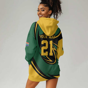 Secretary Bird South Africa Cricket Custom Hoodie Dress Unique Pattern