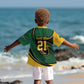 Secretary Bird South Africa Cricket Custom Kid Hawaiian Shirt Unique Pattern