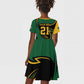 Secretary Bird South Africa Cricket Custom Kid Short Sleeve Dress Unique Pattern