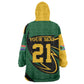 Secretary Bird South Africa Cricket Custom Kid Wearable Blanket Hoodie Unique Pattern