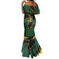 Secretary Bird South Africa Cricket Custom Mermaid Dress Unique Pattern