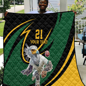 Secretary Bird South Africa Cricket Custom Quilt Unique Pattern