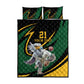 Secretary Bird South Africa Cricket Custom Quilt Bed Set Unique Pattern