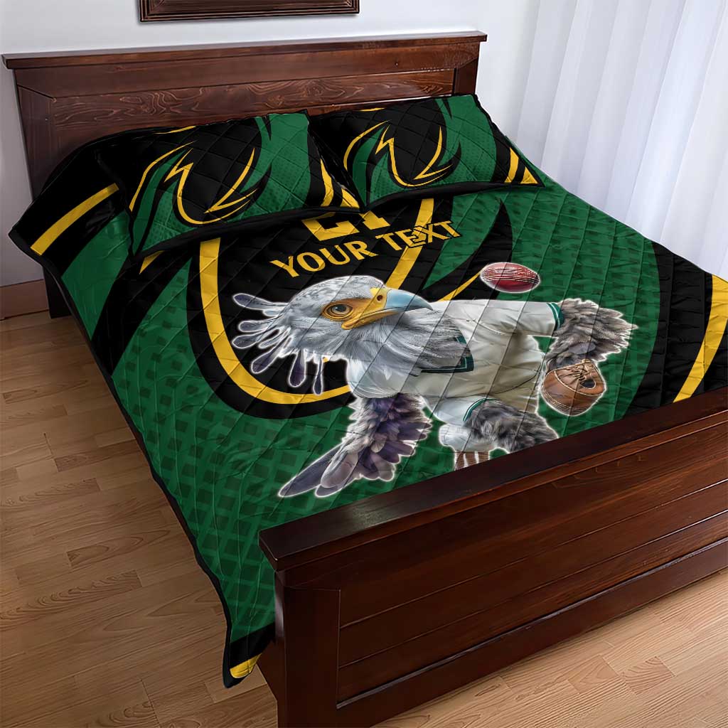 Secretary Bird South Africa Cricket Custom Quilt Bed Set Unique Pattern