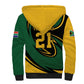 Secretary Bird South Africa Cricket Custom Sherpa Hoodie Unique Pattern