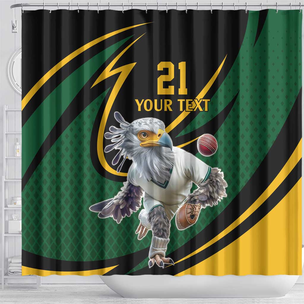Secretary Bird South Africa Cricket Custom Shower Curtain Unique Pattern