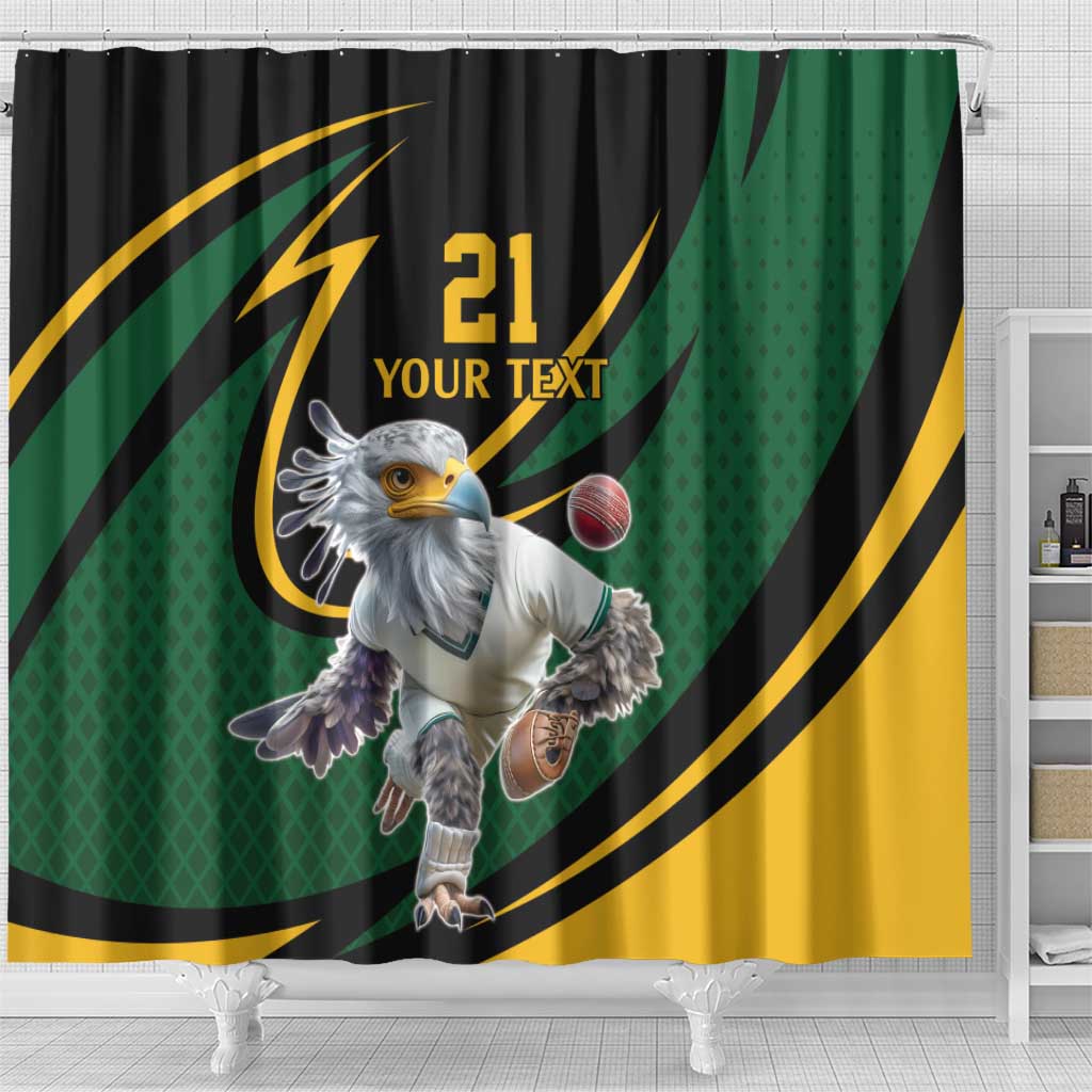 Secretary Bird South Africa Cricket Custom Shower Curtain Unique Pattern