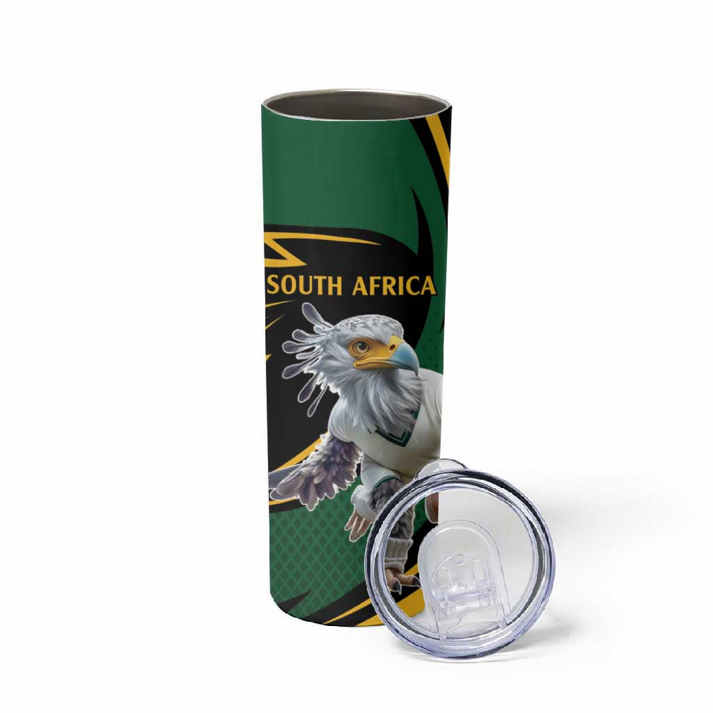 Secretary Bird South Africa Cricket Custom Skinny Tumbler Unique Pattern