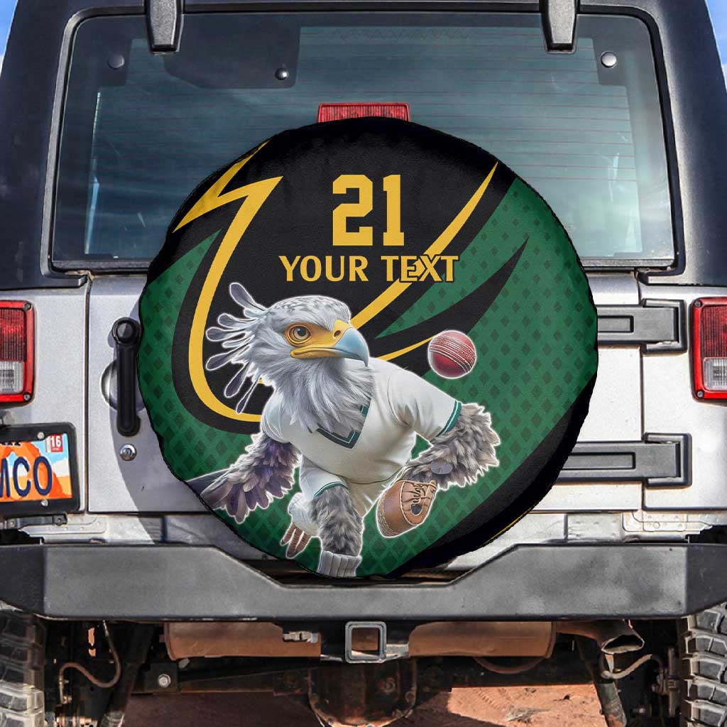 Secretary Bird South Africa Cricket Custom Spare Tire Cover Unique Pattern
