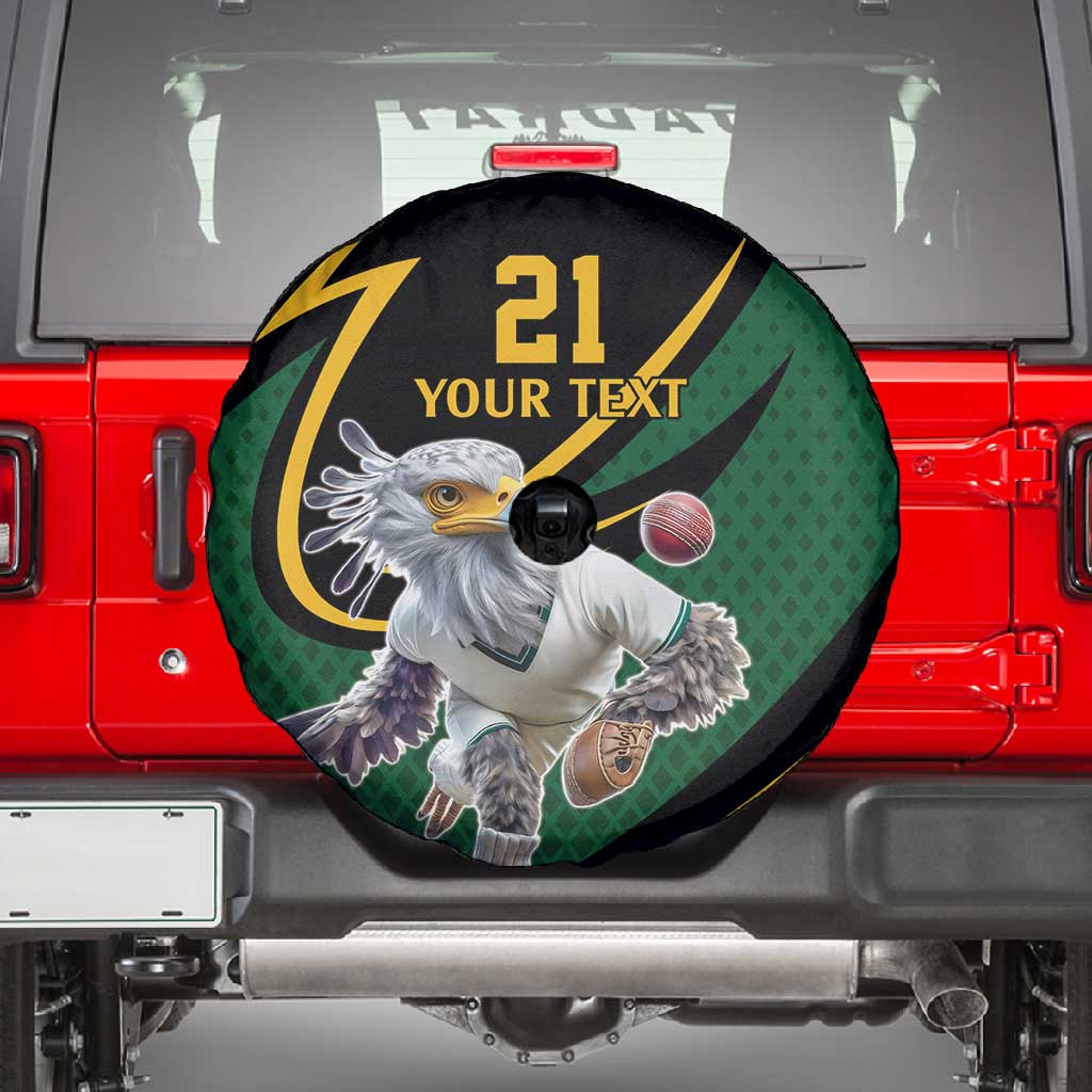Secretary Bird South Africa Cricket Custom Spare Tire Cover Unique Pattern