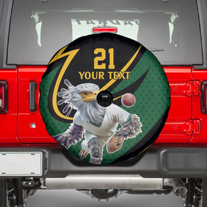 Secretary Bird South Africa Cricket Custom Spare Tire Cover Unique Pattern