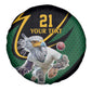 Secretary Bird South Africa Cricket Custom Spare Tire Cover Unique Pattern