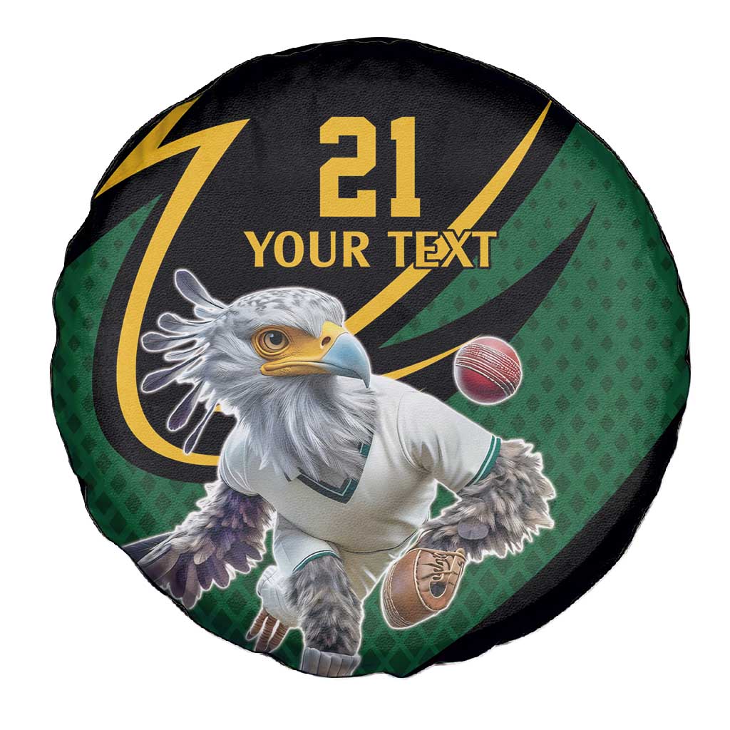 Secretary Bird South Africa Cricket Custom Spare Tire Cover Unique Pattern