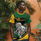 Secretary Bird South Africa Cricket Custom T shirt Unique Pattern