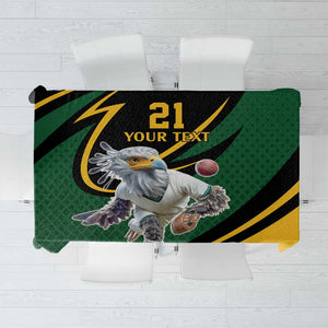 Secretary Bird South Africa Cricket Custom Tablecloth Unique Pattern