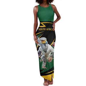 Secretary Bird South Africa Cricket Custom Tank Maxi Dress Unique Pattern