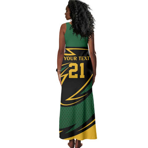 Secretary Bird South Africa Cricket Custom Tank Maxi Dress Unique Pattern