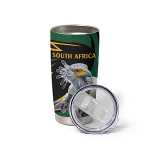 Secretary Bird South Africa Cricket Custom Tumbler Cup Unique Pattern