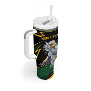 Secretary Bird South Africa Cricket Custom Tumbler With Handle Unique Pattern