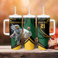 Secretary Bird South Africa Cricket Custom Tumbler With Handle Unique Pattern