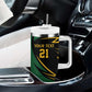Secretary Bird South Africa Cricket Custom Tumbler With Handle Unique Pattern