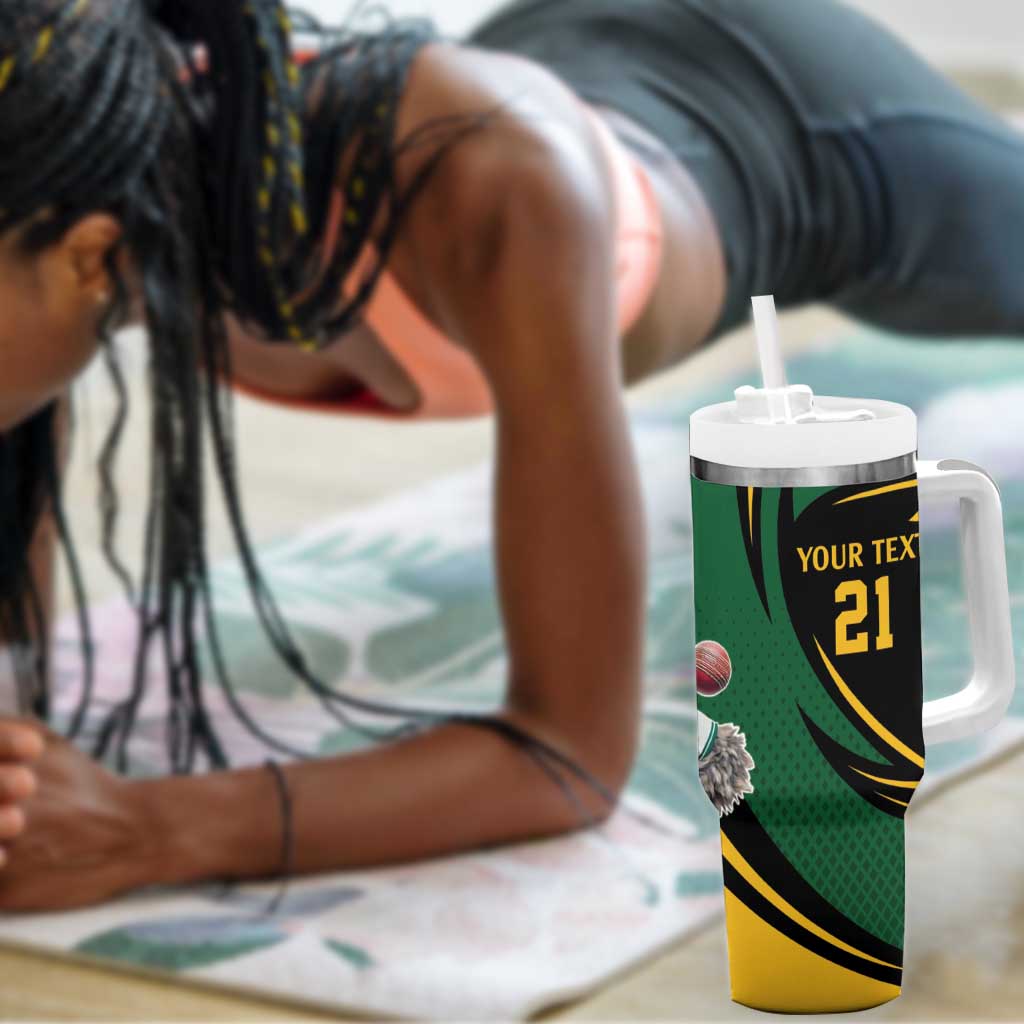 Secretary Bird South Africa Cricket Custom Tumbler With Handle Unique Pattern