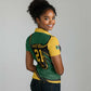 Secretary Bird South Africa Cricket Custom Women Polo Shirt Unique Pattern