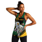 Secretary Bird South Africa Cricket Custom Women Racerback Tank Unique Pattern