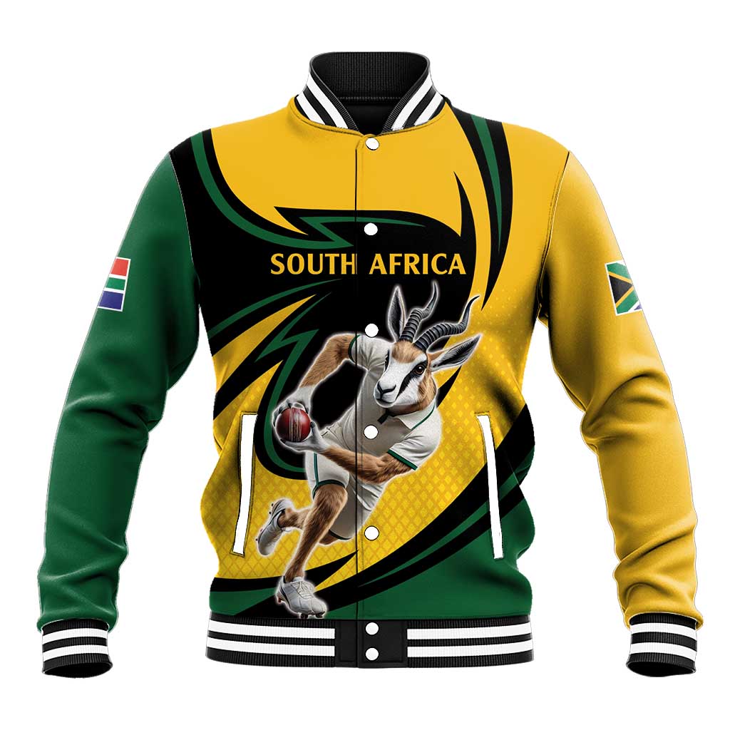 Springbok South Africa Cricket Custom Baseball Jacket Unique Pattern
