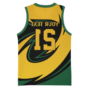 Springbok South Africa Cricket Custom Basketball Jersey Unique Pattern - African Pride