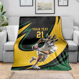 Springbok South Africa Cricket Custom Blanket Unique Pattern