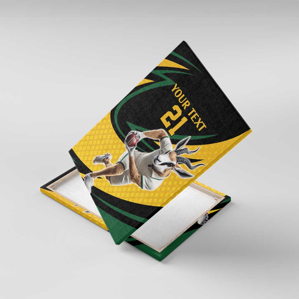 Springbok South Africa Cricket Custom Canvas Wall Art Unique Pattern