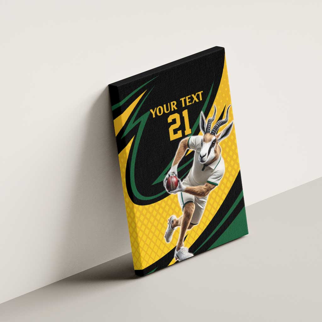 Springbok South Africa Cricket Custom Canvas Wall Art Unique Pattern
