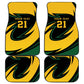 Springbok South Africa Cricket Custom Car Mats Unique Pattern