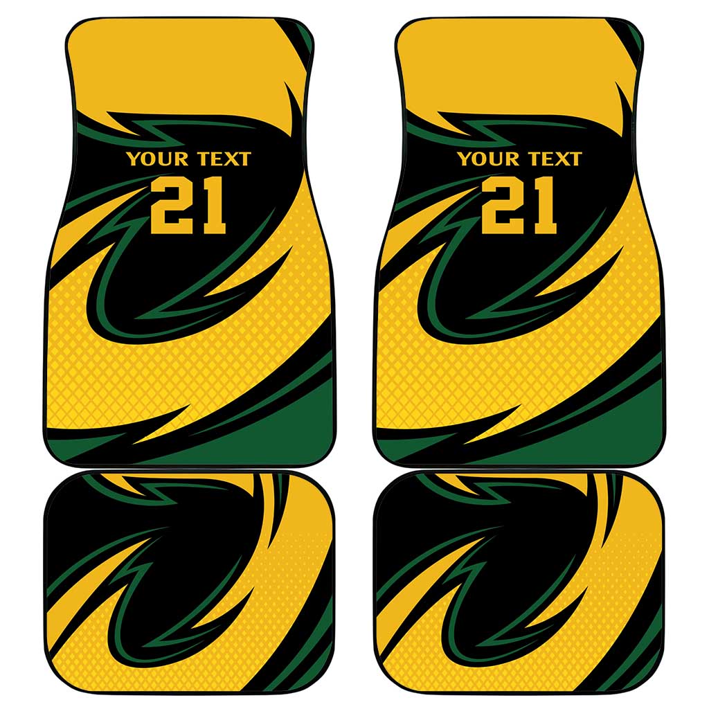 Springbok South Africa Cricket Custom Car Mats Unique Pattern