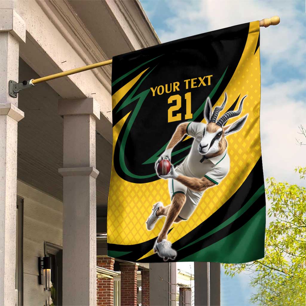 Springbok South Africa Cricket Custom Garden Flag Unique Pattern