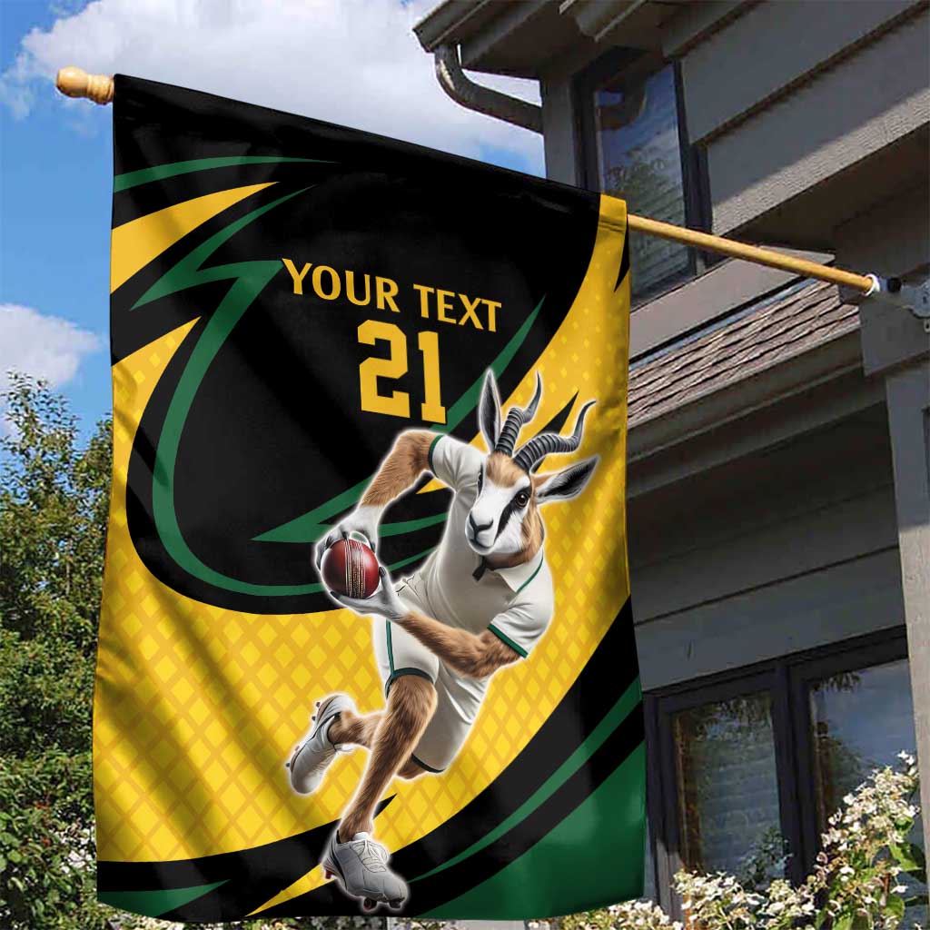 Springbok South Africa Cricket Custom Garden Flag Unique Pattern