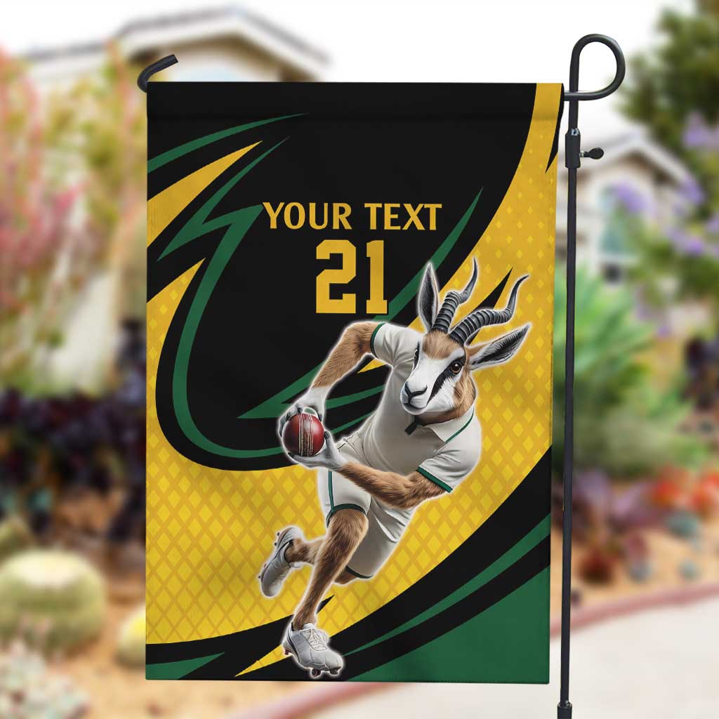 Springbok South Africa Cricket Custom Garden Flag Unique Pattern