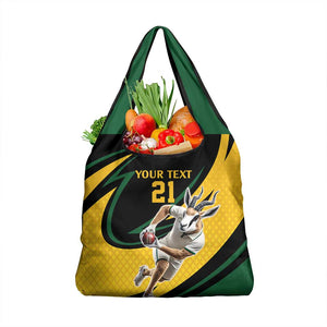 Springbok South Africa Cricket Custom Grocery Bag Unique Pattern