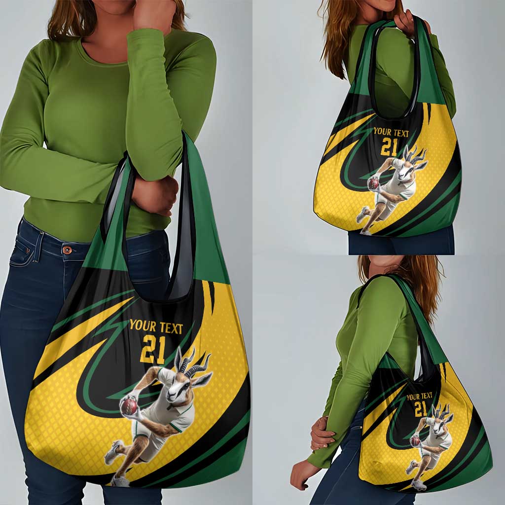 Springbok South Africa Cricket Custom Grocery Bag Unique Pattern