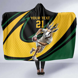 Springbok South Africa Cricket Custom Hooded Blanket Unique Pattern