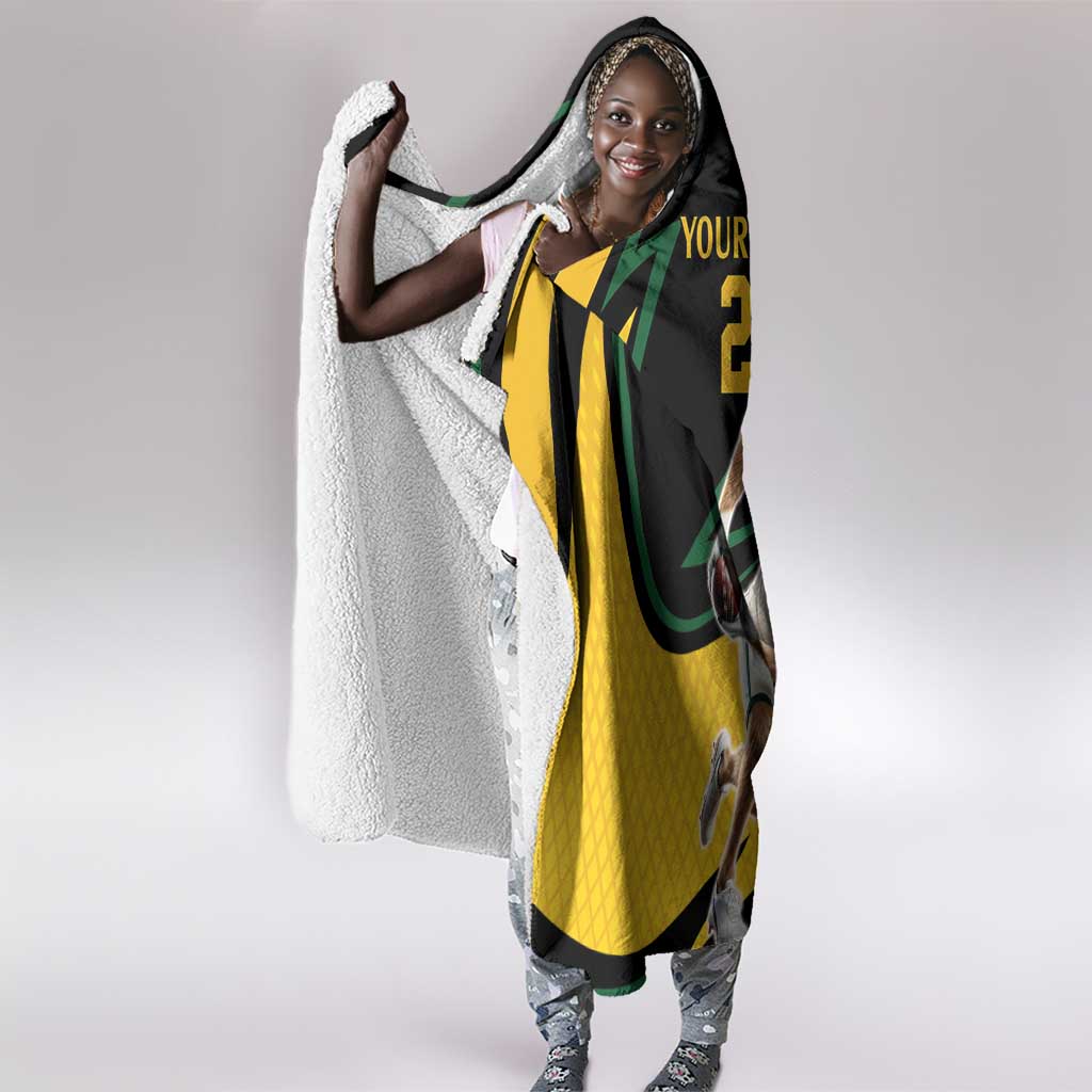 Springbok South Africa Cricket Custom Hooded Blanket Unique Pattern