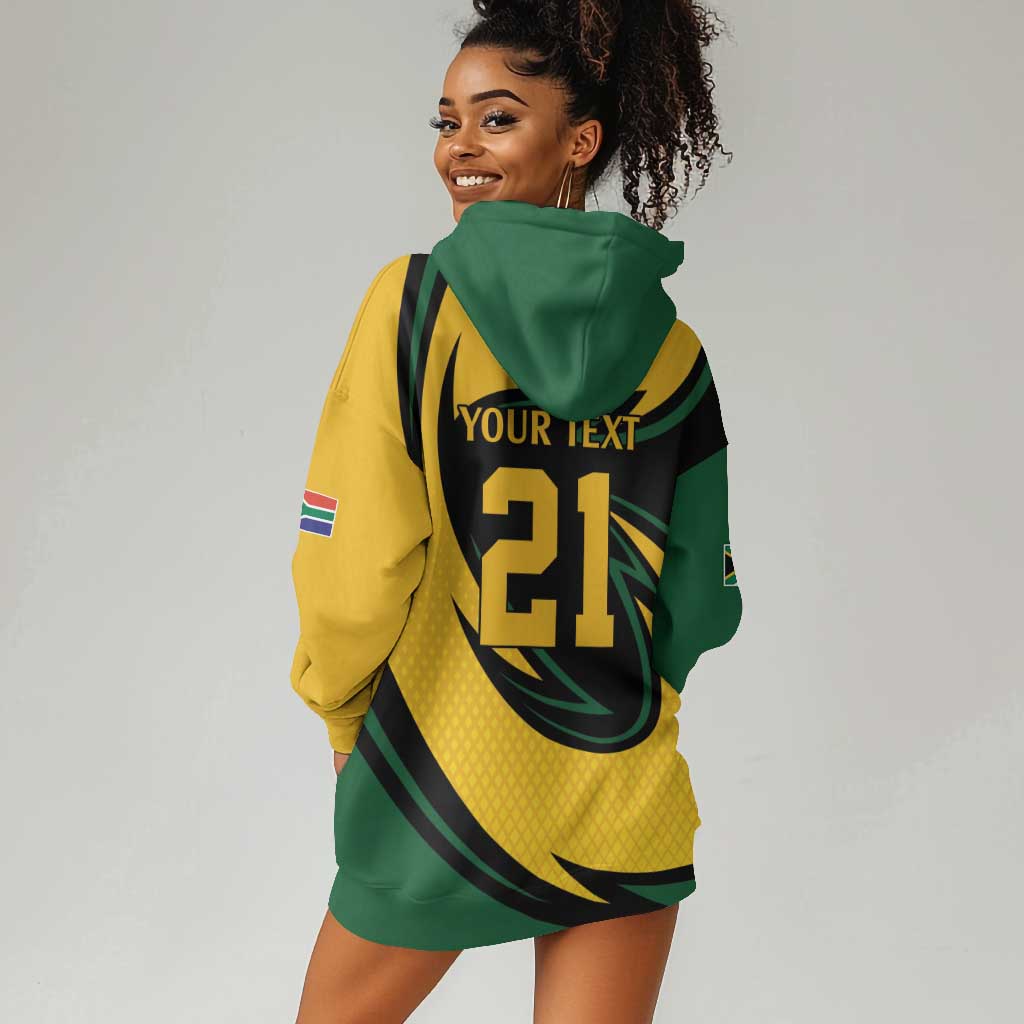 Springbok South Africa Cricket Custom Hoodie Dress Unique Pattern